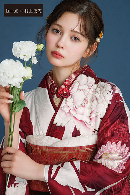 成人式振袖【紅一点×村上愛花】